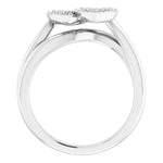 Load image into Gallery viewer, Sterling Silver Double Heart Ring