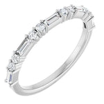 Load image into Gallery viewer, Baguette Diamond Anniversary Band For Her