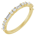 Load image into Gallery viewer, Baguette Diamond Anniversary Band For Her