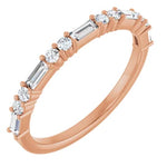 Load image into Gallery viewer, Baguette Diamond Anniversary Band For Her