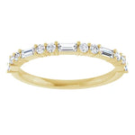 Load image into Gallery viewer, Baguette Diamond Anniversary Band For Her
