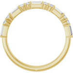 Load image into Gallery viewer, Baguette Diamond Anniversary Band For Her