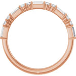 Load image into Gallery viewer, Baguette Diamond Anniversary Band For Her