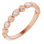 Load image into Gallery viewer, Marquise Diamond Women’s Anniversary Band