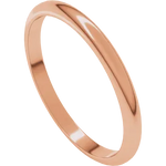 Load image into Gallery viewer, Half Round Classic Wedding Band For Women