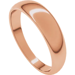 Load image into Gallery viewer, Round Tapered Half Round Wedding Band For Men