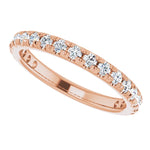 Load image into Gallery viewer, French Set Diamond Anniversary Band for Her