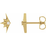 Load image into Gallery viewer, Classic Design Starburst Diamond Stud Earrings for Her