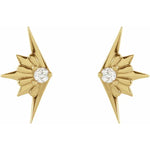 Load image into Gallery viewer, Classic Design Starburst Diamond Stud Earrings for Her