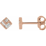 Load image into Gallery viewer, Elegant Women’s Jewelry Gifts: Geometric Diamond Earrings