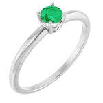 Load image into Gallery viewer, Trendy Gift: Lab Grown Emerald Ring for Her