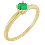 Load image into Gallery viewer, Trendy Gift: Lab Grown Emerald Ring for Her