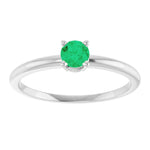Load image into Gallery viewer, Trendy Gift: Lab Grown Emerald Ring for Her