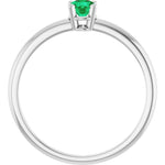 Load image into Gallery viewer, Trendy Gift: Lab Grown Emerald Ring for Her