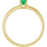 Load image into Gallery viewer, Trendy Gift: Lab Grown Emerald Ring for Her
