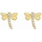 Load image into Gallery viewer, Unique Jewelry Gifts for Women: Dragonfly Stud Earrings