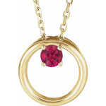 Load image into Gallery viewer, Comfortable Everyday Jewelry for Her: Sterling Silver Ruby Necklace