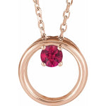 Load image into Gallery viewer, Comfortable Everyday Jewelry for Her: Sterling Silver Ruby Necklace