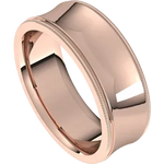 Load image into Gallery viewer, Comfort Fit Milgrain Wedding Band For Women