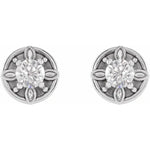 Load image into Gallery viewer, Charming Birthday Gifts for Her- Diamond Floral Stud Earrings
