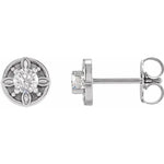 Load image into Gallery viewer, Charming Birthday Gifts for Her- Diamond Floral Stud Earrings