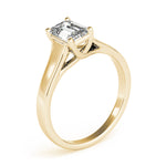 Load image into Gallery viewer, Emerald Cut Solitaire Diamond Engagement Ring
