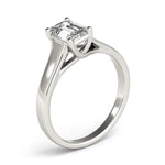 Load image into Gallery viewer, Emerald Cut Solitaire Diamond Engagement Ring