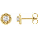Load image into Gallery viewer, Charming Birthday Gifts for Her- Diamond Floral Stud Earrings