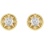 Load image into Gallery viewer, Charming Birthday Gifts for Her- Diamond Floral Stud Earrings