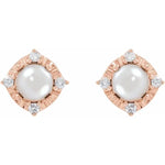 Load image into Gallery viewer, Classic Gifting Choice: Cultured Freshwater Pearl Stud Earrings