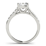 Load image into Gallery viewer, Single-Row Trellis Style Diamond Engagement Ring