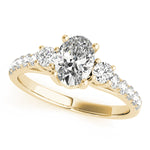 Load image into Gallery viewer, Oval Cut Three-Stone Engagement Ring