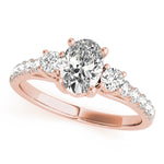 Load image into Gallery viewer, Oval Cut Three-Stone Engagement Ring