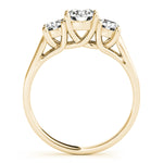 Load image into Gallery viewer, Classic 4 Prong Lab Grown Three Stone Diamond Ring