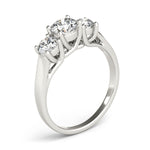 Load image into Gallery viewer, Classic 4 Prong Lab Grown Three Stone Diamond Ring