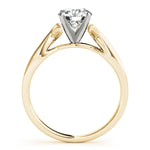 Load image into Gallery viewer, Twist Shank Solitaire Diamond Engagement Ring
