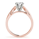 Load image into Gallery viewer, Twist Shank Solitaire Diamond Engagement Ring