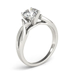 Load image into Gallery viewer, Twist Shank Solitaire Diamond Engagement Ring