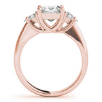 Load image into Gallery viewer, Three-Stone Princess Engagement Ring