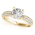 Load image into Gallery viewer, Pave Round Cut Diamond Engagement Ring