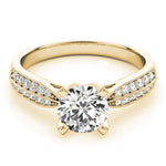 Load image into Gallery viewer, Pave Round Cut Diamond Engagement Ring