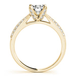 Load image into Gallery viewer, Pave Round Cut Diamond Engagement Ring