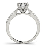 Load image into Gallery viewer, Pave Round Cut Diamond Engagement Ring