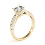 Load image into Gallery viewer, Pave Round Cut Diamond Engagement Ring
