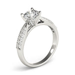 Load image into Gallery viewer, Pave Round Cut Diamond Engagement Ring