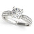 Pave Round Cut Diamond Engagement Ring