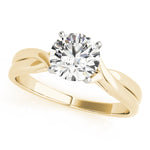 Load image into Gallery viewer, Twisted Shank Solitaire Engagement Ring