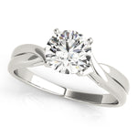 Load image into Gallery viewer, Twisted Shank Solitaire Engagement Ring