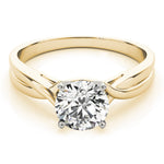 Load image into Gallery viewer, Twisted Shank Solitaire Engagement Ring