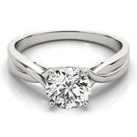 Load image into Gallery viewer, Twisted Shank Solitaire Engagement Ring